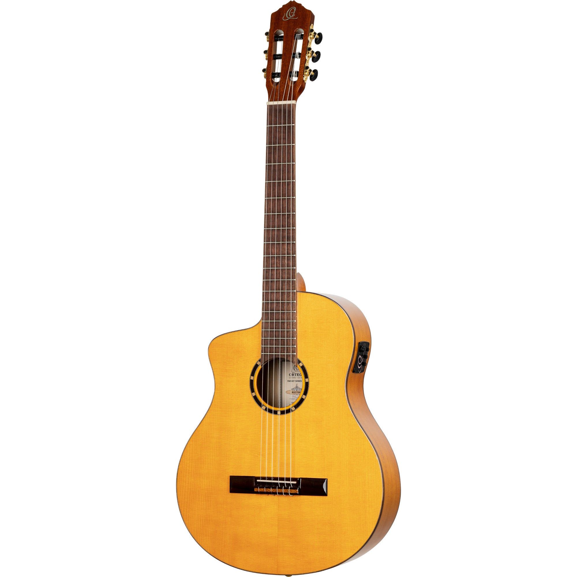 Ortega Family Series Pro RCE170F-L - Linkshandige E/A Klassieke Gitaar met Gigbag