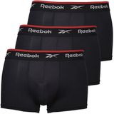 Reebok - Heren Boxershorts - 3 Pack - Maat M - Redgrave - Zwart