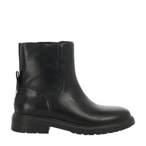 Shabbies Amsterdam Duck Ankle leren enkellaarzen - zwart