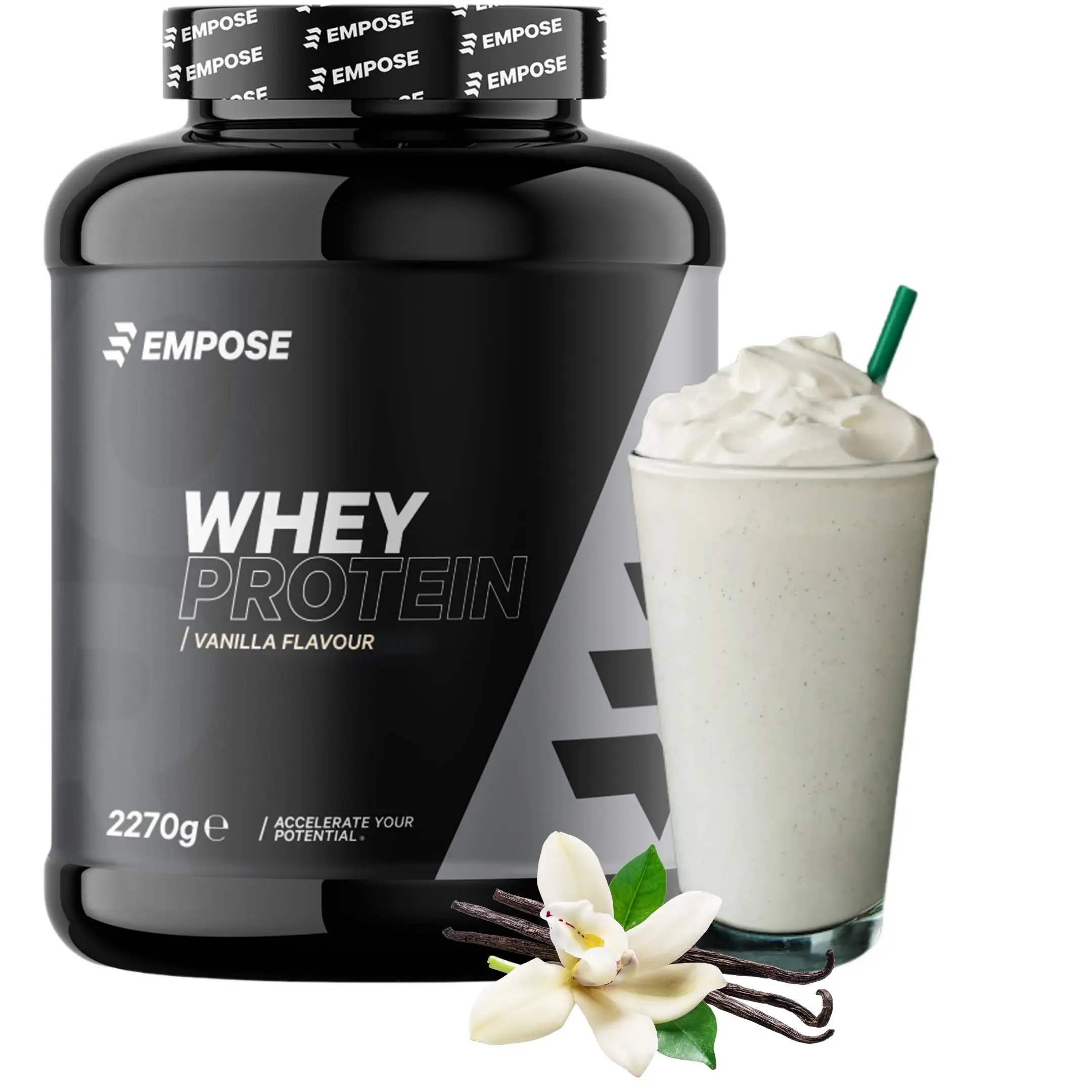 Empose Nutrition Whey Protein - Eiwit poeder - Vanille - 2270 gram