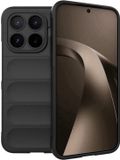 Techsuit Hoesje geschikt voor Xiaomi 17T Pro - Magic Shield Silicone Back Cover - Zwart