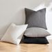 Goodivery ® Set van 4 Elegante Kussenhoezen, Corduroy Stijl, 40 x 40 cm, Grijs