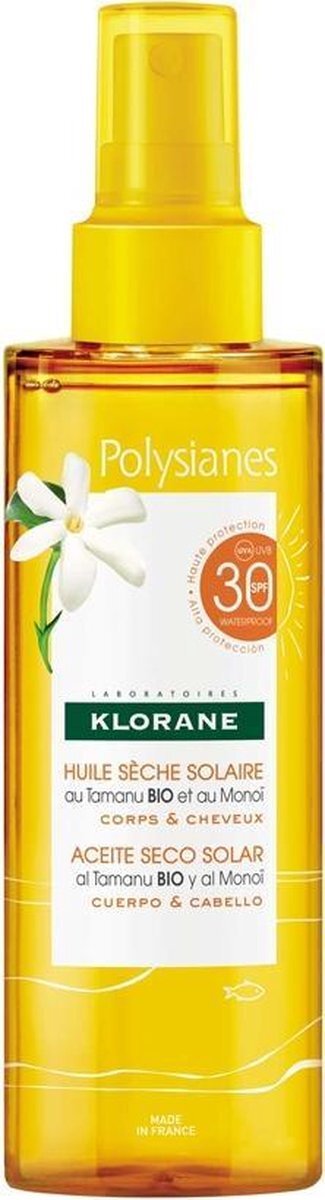 Klorane Polysianes Solar Dry Oil Spf30 200ml