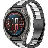Garmin Bracelet acier premium Fenix 8 Pro - 51mm (noir/argent)