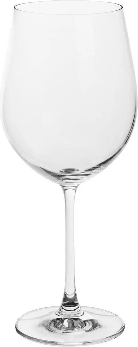 Secret de Gourmet Set van 2x grote wijnglazen voor rode wijn 610 ml van glas - Wijn glazen