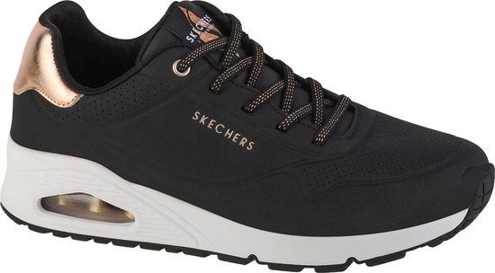 Skechers Street Uno - Shimmer Away damessneakers zwart maat 39