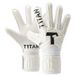 T1TAN Classic 1.0 White-Out Junior (FP) keepershandschoenen voor kinderen, met vingerbescherming, voetbalhandschoenen, maat 4