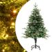 vidaXL Kerstboom met LED en dennenappels 120 cm PVC en PE groen
