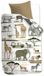 Beddinghouse Kids Jeep Safari dekbedovertrek - Eenpersoons - 100x135 - Naturel