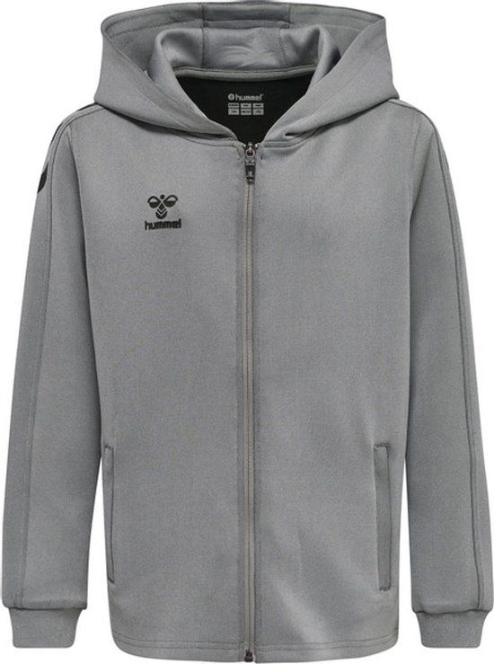 Hummel Core XK Poly Zip Sweater Kids - Grijs - Maat 164