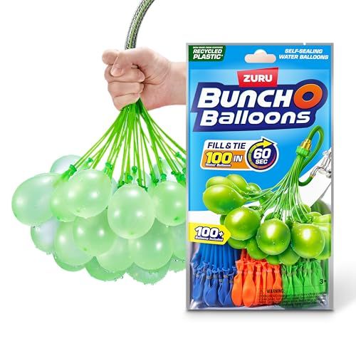 Bunch O Balloons 100 snel te vullen, zelfsluitende waterballonnen, 1 verpakking met 3 stuks