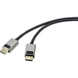 SpeaKa Professional SP-9510452 DisplayPort-kabel DisplayPort Aansluitkabel DisplayPort-stekker, DisplayPort-stekker 3 m Zwart