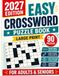 Easy Crossword Puzzle Book for Adults and Seniors: 90 Large Print Easy Crosswords with Relaxing Clues, Brain-Boosting Fun, and Complete Solutions