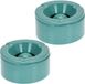 Merkloos / Sans marque Koopman International Stormasbak - 6 stuks - Terras Asbakken - Petrol - 12 x 6 cm - Dolomiet Kunststeen
