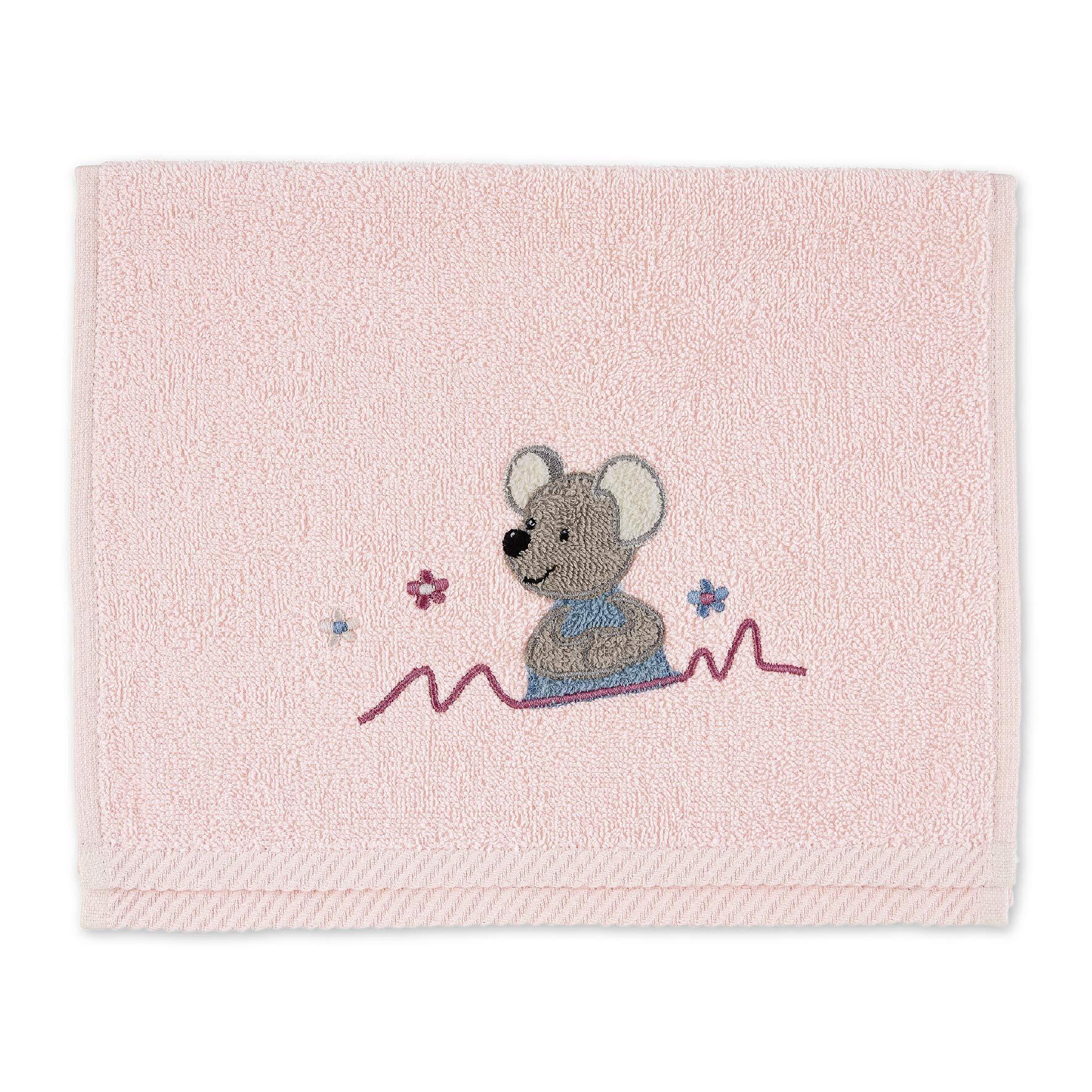 Sterntaler Kinderhanddoek Mabel zacht roze 50 x 30 cm