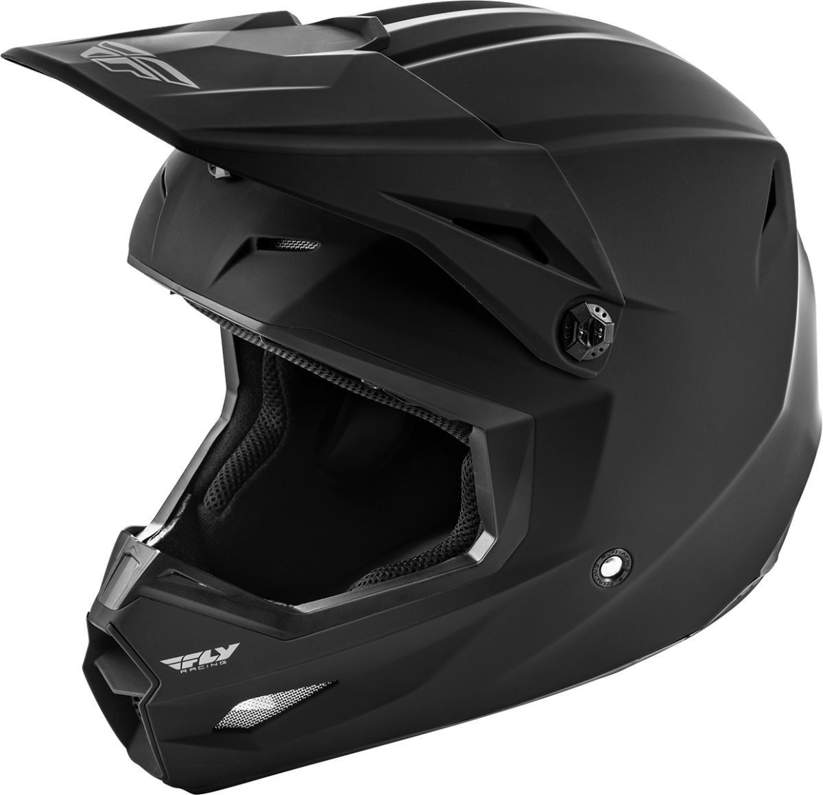 Fly Racing Kinetic Mat Zwart Crosshelm L