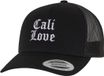 Mister Tee Cool Cali Love 5Panel Retro Trucker Snapback Pet Zwart