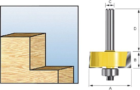 Makita Sponningfrees met kogellager