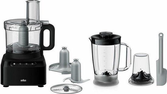 Braun FP 3132 BK Foodprocessor - Zwart - 800W