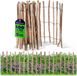 KADAX Hek van hazelaar, schutting, van hazelnoot, tuinhek in verschillende maten, weerbestendige latten, houten omheining voor tuin, natuurproduct (7-9 cm), 100 x 500 cm