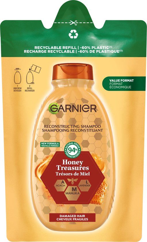 Garnier Loving Blends Honing Goud Shampoo Refill - 250ml