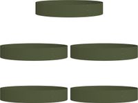 vidaXL Anneau de plante - 5 pièces - Vert olive - 120 x 120 x 20 cm