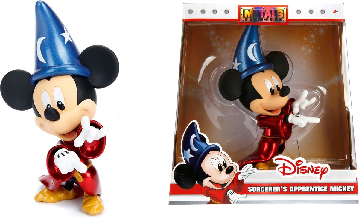 JADA Toys Disney Mickey Mouse Sorcerer's Apprentic - Metaal - 15 cm + 5 cm - Actiefiguur
