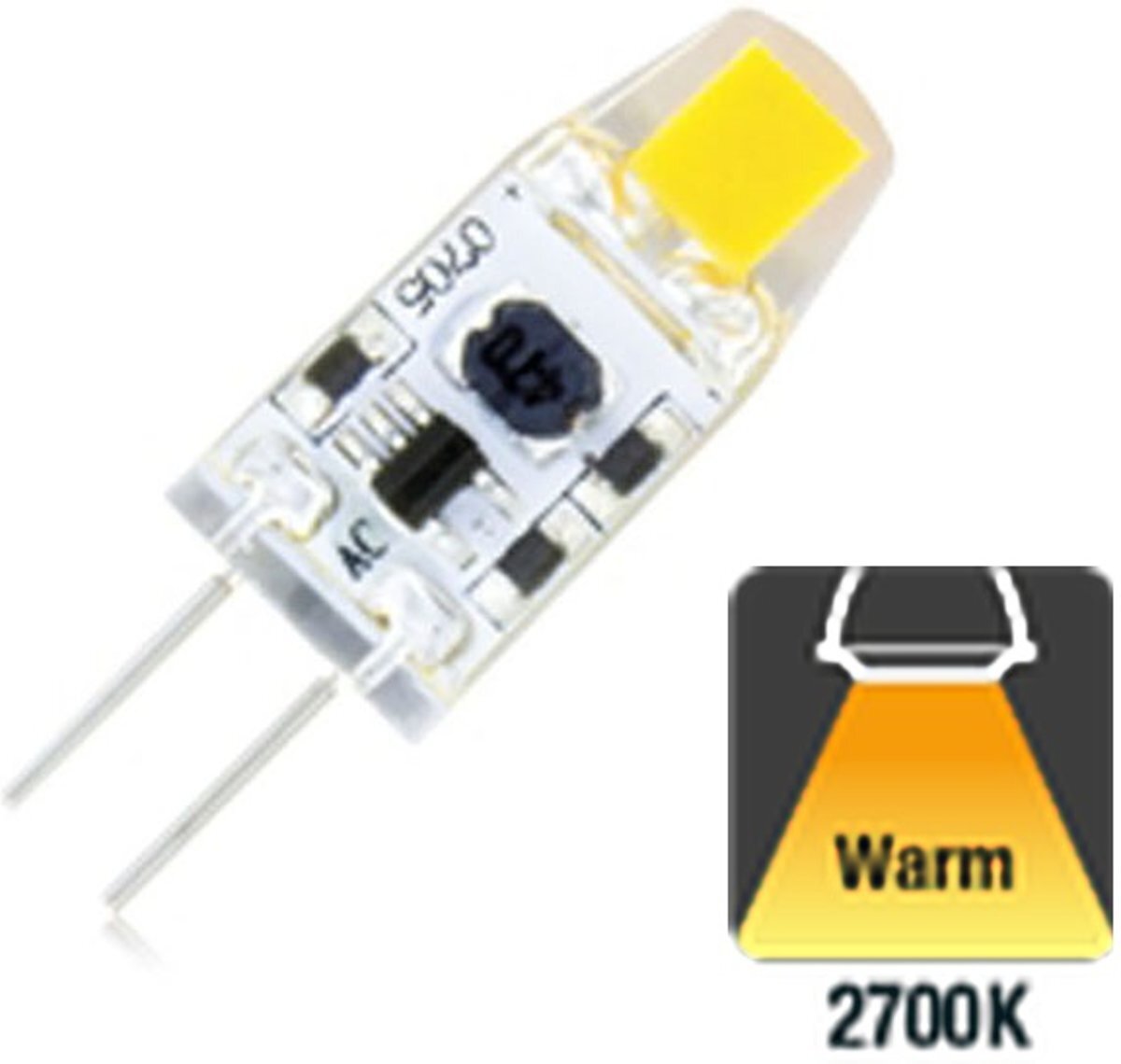 Integral G4 1,1w Led Lamp - 100 Lumen - 2700K Warm wit