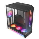 NZXT H6 RGB+ - Compacte ATX PC-behuizing Dubbele Kamer - Zwart