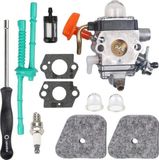 Stihl Kit de joints de carburateur, filtre à air et carburant, jeu de clés hexagonales pour bougies d'allumage, compatible avec Stihl FS110R, FS130R, FS100, KM130R, FS130, FS90, KM90R, KM90, FS100RX, FS110, KM110R, HT100, HT101