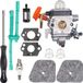 Stihl Kit de joints de carburateur, filtre à air et carburant, jeu de clés hexagonales pour bougies d'allumage, compatible avec Stihl FS110R, FS130R, FS100, KM130R, FS130, FS90, KM90R, KM90, FS100RX, FS110, KM110R, HT100, HT101