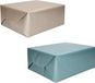Shoppartners Bv Lot de 4 rouleaux de papier kraft pour emballage/papier de couverture de livre bleu et argent 200 x 70 cm