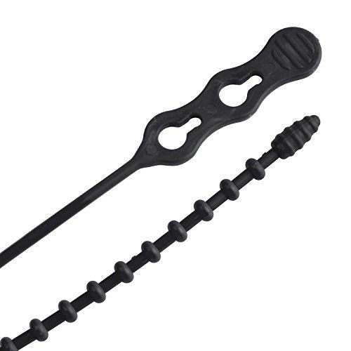 Gardner Bender Cable Ties with Beads, 30.5 cm, 31.8 kg, Reusable, Adjustable, 40-Pack, UV-Resistant Black