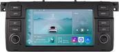 Happiq Autoradio met Bluetooth en CarPlay voor BMW E46 M3 318/320/325/330/335 en Rover 75 – compatibel met Apple en Android – audiosysteem met navigatiesysteem – 1 GB RAM, 32 GB opslaggeheugen
