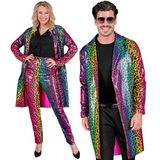 Widmann Pailletten Regenboog Jungle Party Luipaardprint Jas L/XL