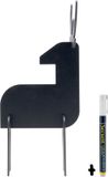 Securit® 3D vrijstaand hert-krijtbord