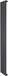 radiateur à colonne unique - 1800x280 mm - gris - panneaux plats