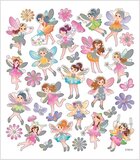 Stickers vel 15x16.5 cm - 30 stuks - Feen - Papier - Meerkleurig