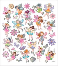 Stickers vel 15x16.5 cm - 30 stuks - Feen - Papier - Meerkleurig