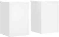 vidaXL Plantenstandaards - 2 stuks - 20x20x30 cm - Bewerkt Hout - Wit