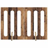 vidaXL - Vouwbaar huisdierhek - 2 stuks - Eikenhout - 100,5 x 38 x 70 cm