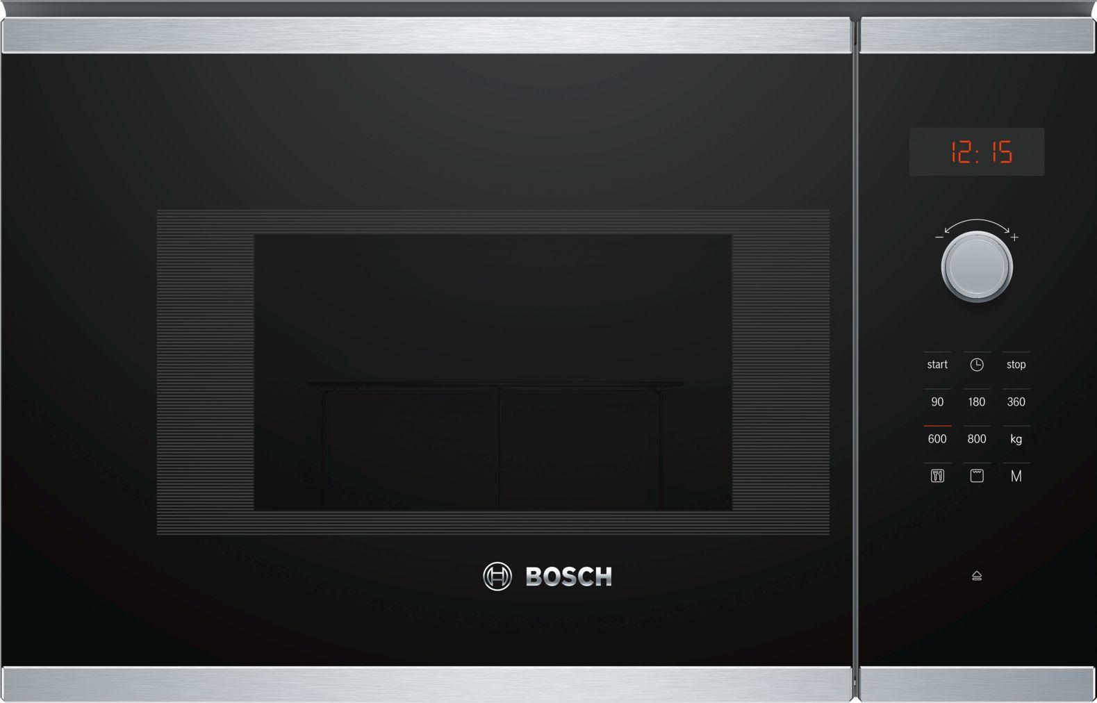 Bosch BEL523MS0 - Built-in Microwave Oven with Grill - 20L - 800W - Black/Stainless Steel