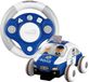 Eurekakids Voiture de police RC - Ma première voiture télécommandée - Châssis Soft Touch - Avec volant et commande simple