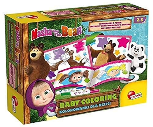 Lisciani - Vrijetijdsbezigheden, Masha en Michka Baby Coloring - speelcombinaties, 78073, meerkleurig