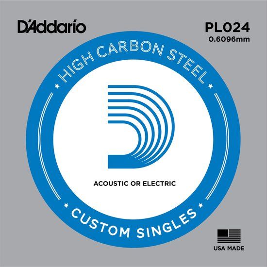 D'ADDARIO PL024 losse snaar voor elektr. en akoestische gitaar
