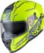 Berik FF869 Arok Integraalhelm - Fluo-geel/zwart/grijs - S