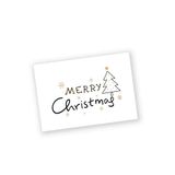 Mopec 5 x 3,5 x 0,2 cm NX101 verpakking met 5 vellen à 36, 180 kaarten "Merry Christmas", meerkleurig
