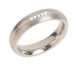 Boccia Unisex Ring You and me Titan Diamant (0.025 ct) wit briljant geslepen - 0130-03