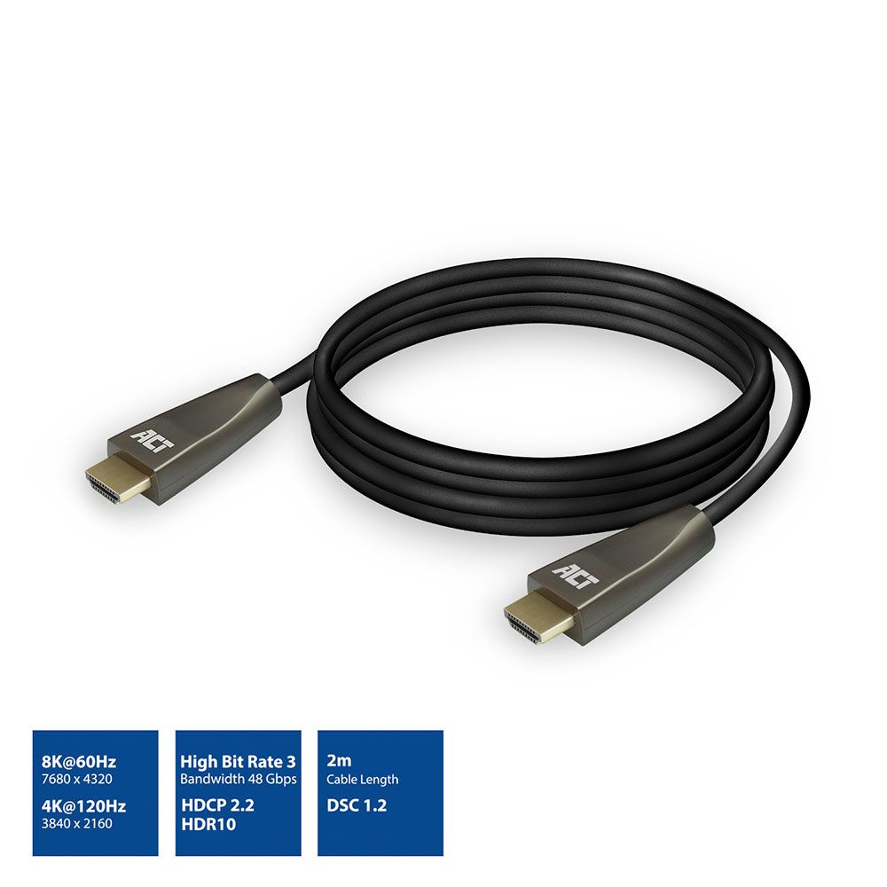 ACT AC3909 HDMI Kabel - 2m - Zwart