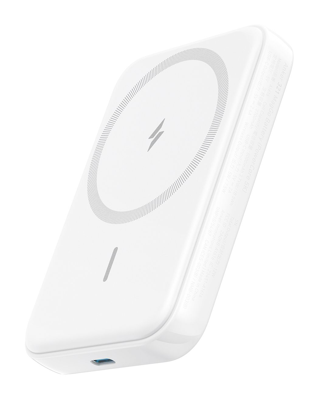 Anker 321 MagGo 5000 mAh Magnetic Wireless Portable Charger - White